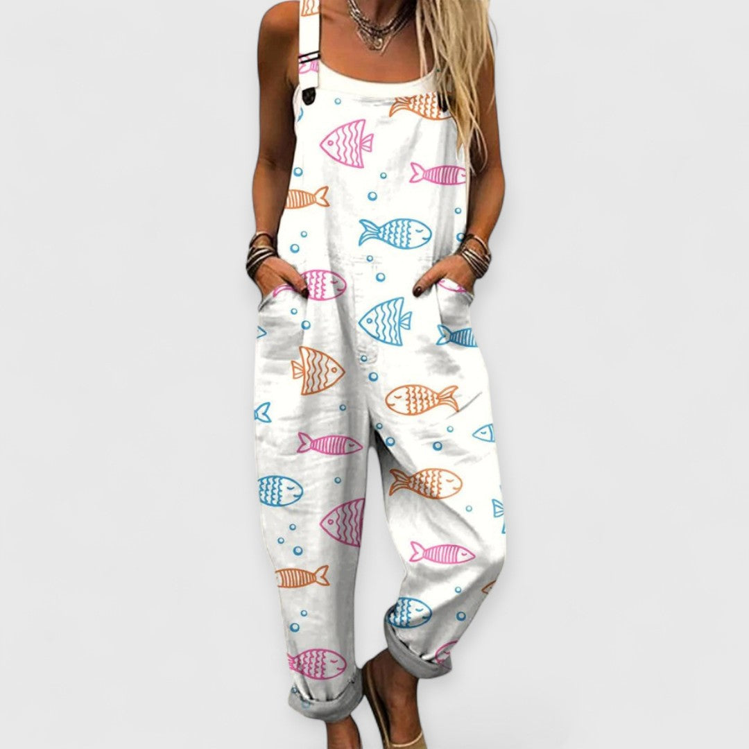 Ella - Vintage Wide-Leg Jumpsuit
