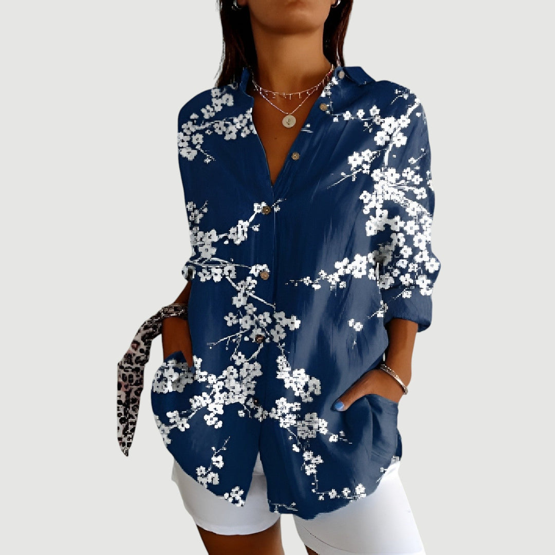 Viola™ | Blouse with Colourful Design