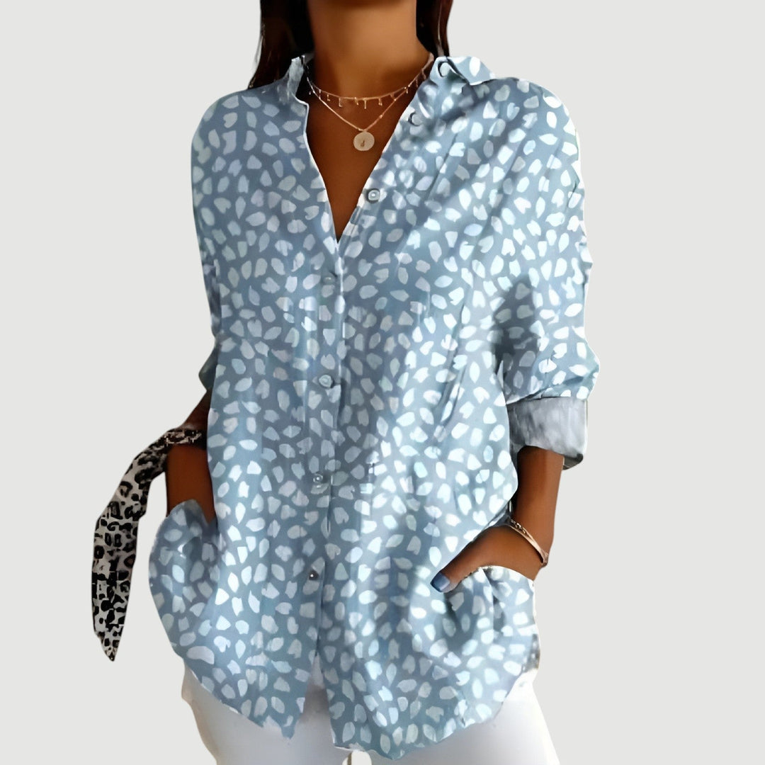 Svala™ | Blouse with Colourful Design