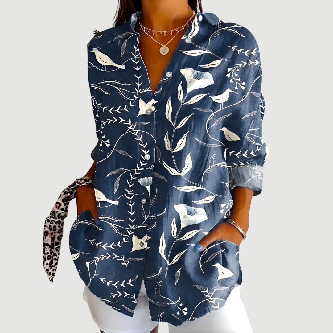 Josefine™ | Blouse with Colourful Design