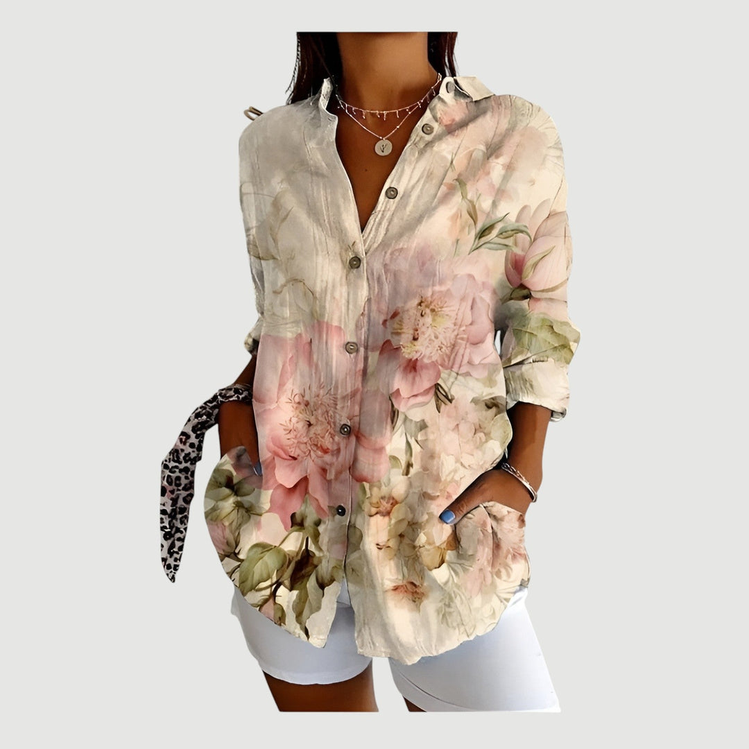 Selma™ | Blouse with Colourful Design