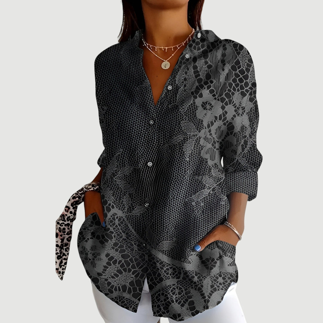 Mathilde™ | Blouse with Colourful Design