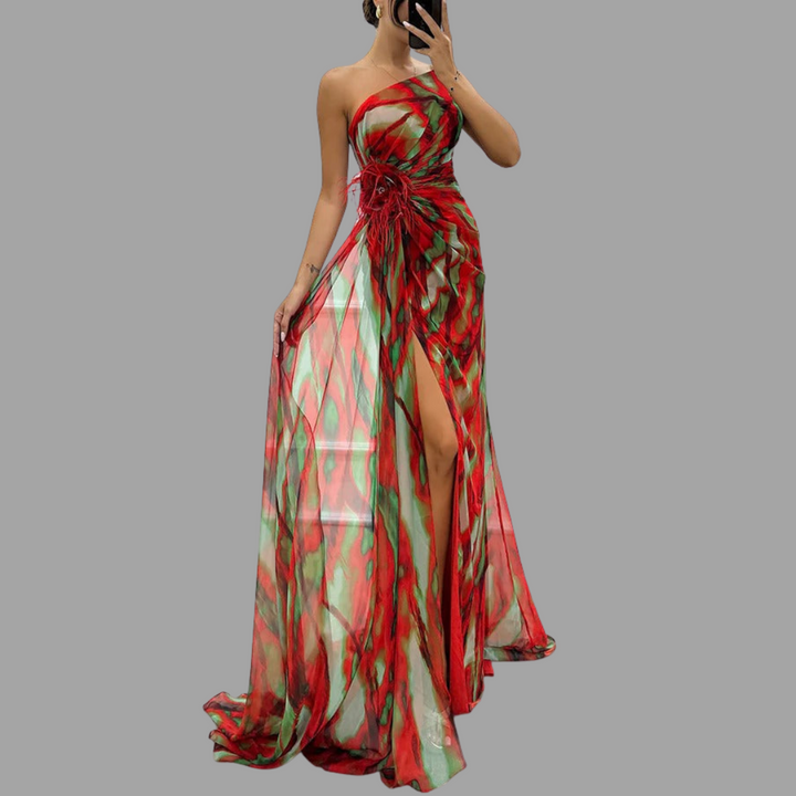 Claudina | Vibrant Maxi Dress for Special Occasions