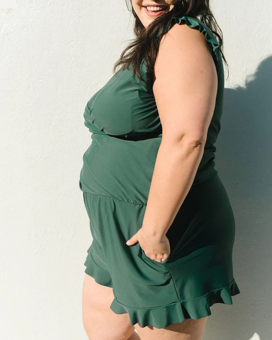Tessa | Women's Swim Dress with Ruffles