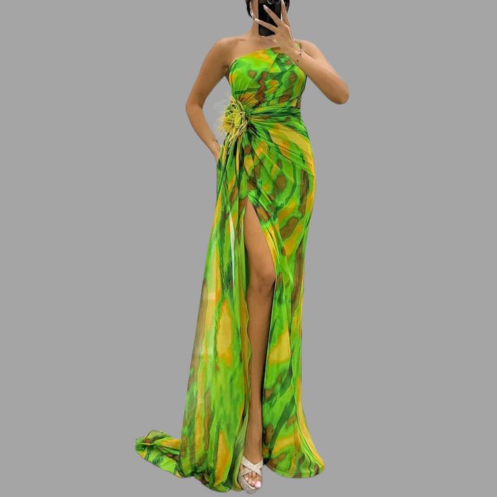 Claudina | Vibrant Maxi Dress for Special Occasions