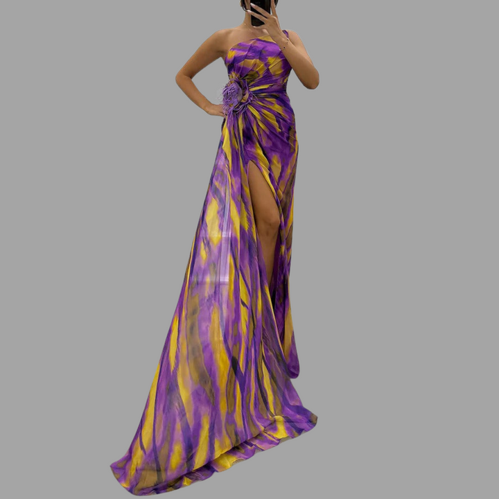 Claudina | Vibrant Maxi Dress for Special Occasions
