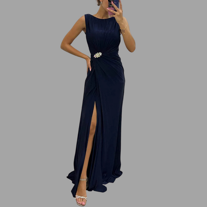 Viviana | Elegant Pleated Dress for Special Occasions