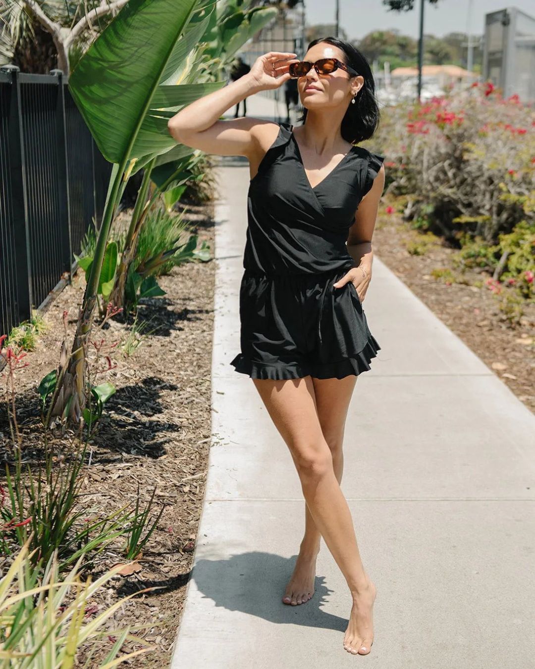 Tessa | Women's Swim Dress with Ruffles