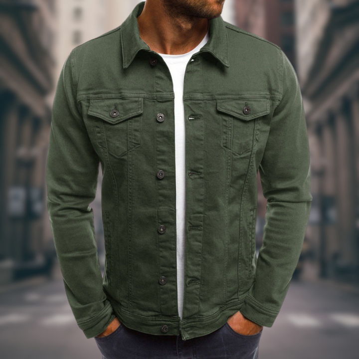 VERNANO | Denim Jacket with Sartorial Cut
