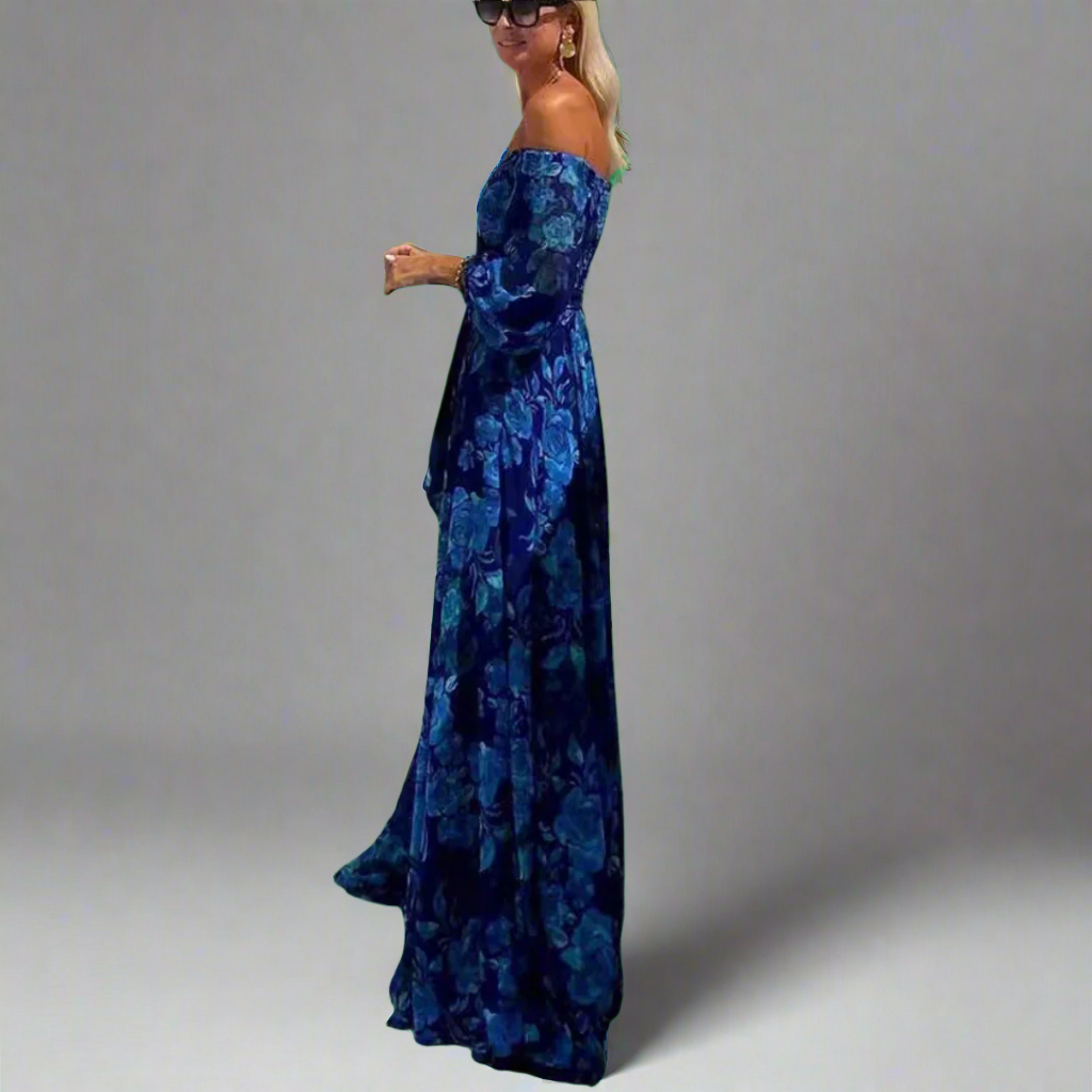 Elviera | Elegant Maxi Dress with Off-Shoulder