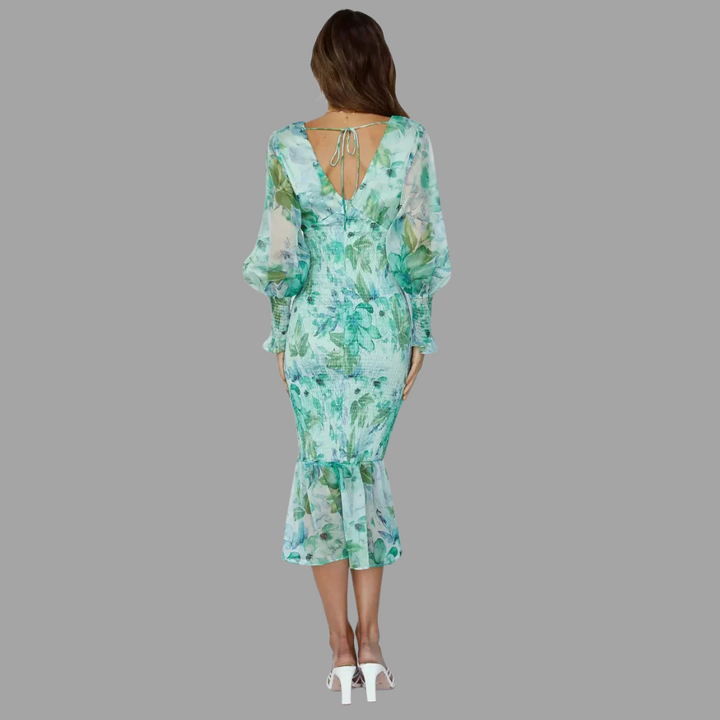 Alvina | Beautiful Floral Dress for Elegance