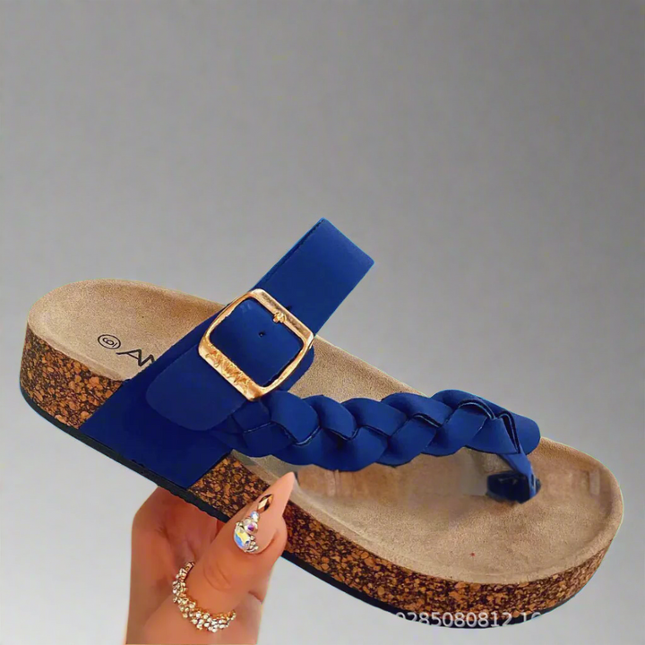 Josepha | Comfortable high-quality leather slippers for summer