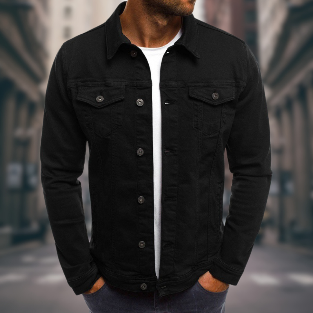 VERNANO | Denim Jacket with Sartorial Cut