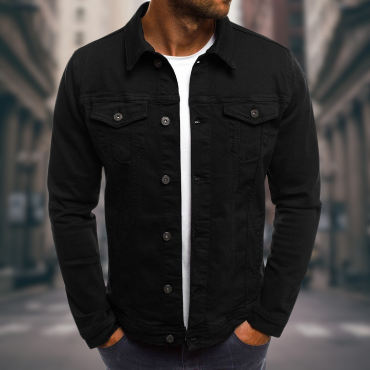 VERNANO | Denim Jacket with Sartorial Cut
