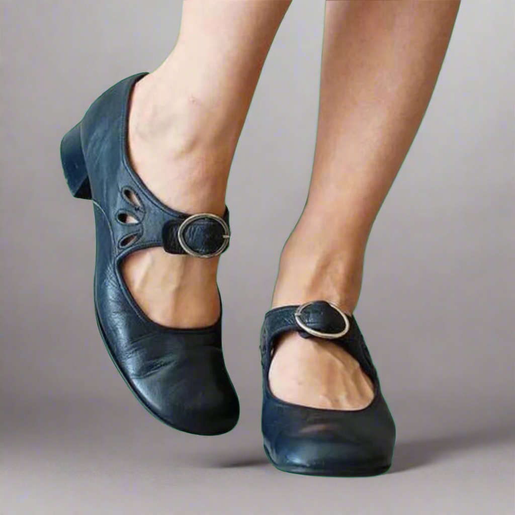 Denisa | Orthopaedic Leather Sandal with Comfortable Wedge Heel