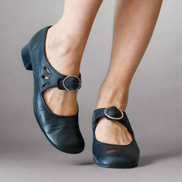 Denisa | Orthopaedic Leather Sandal with Comfortable Wedge Heel