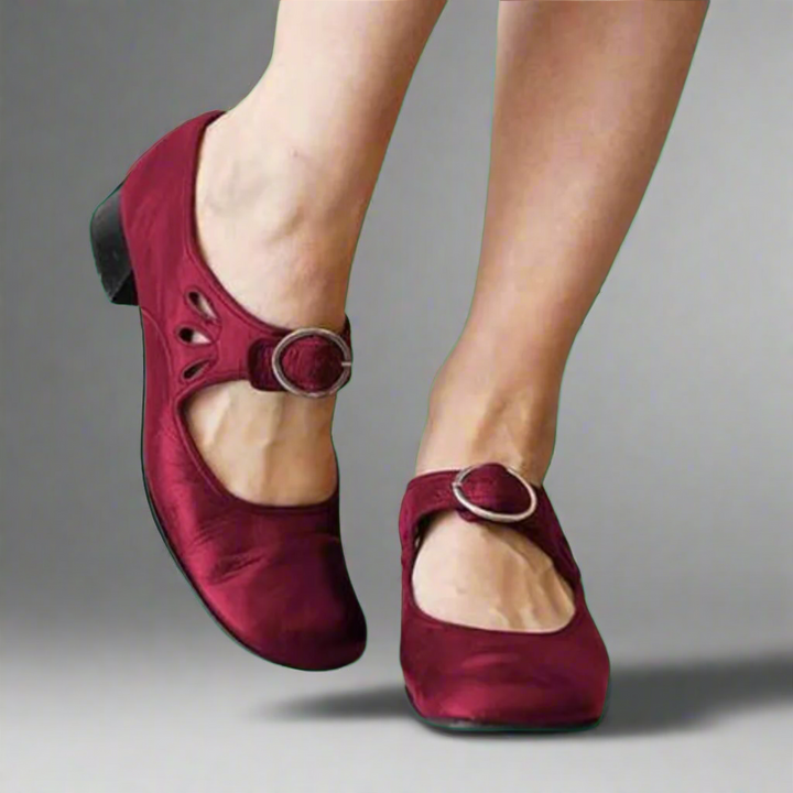 Denisa | Orthopaedic Leather Sandal with Comfortable Wedge Heel