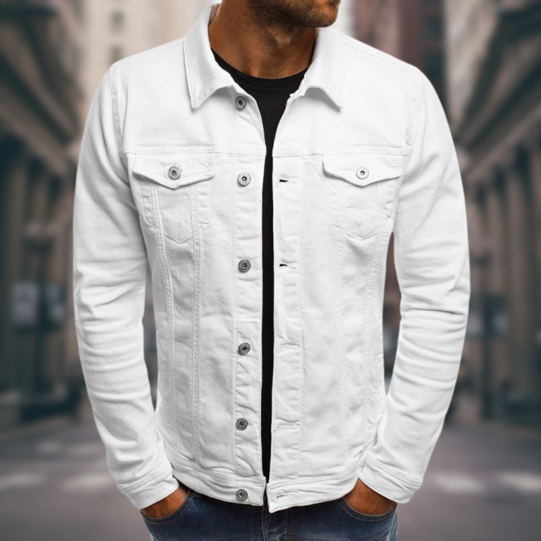 VERNANO | Denim Jacket with Sartorial Cut