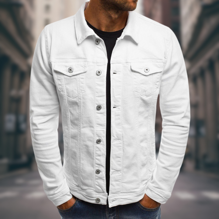 VERNANO | Denim Jacket with Sartorial Cut