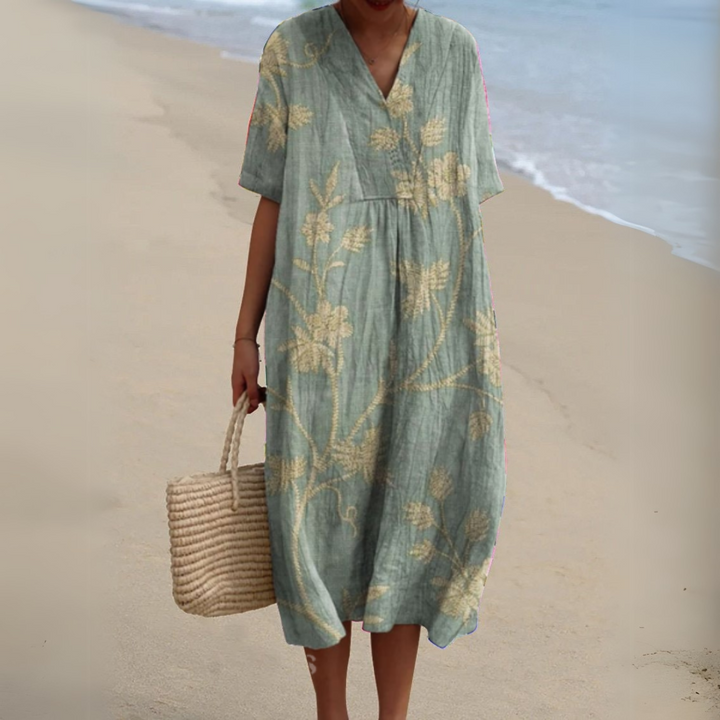 Nathalie - Elegant Floral Dress