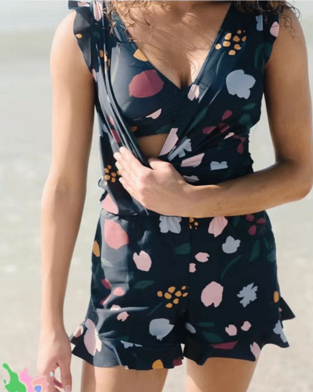 Tessa | Women's Swim Dress with Ruffles