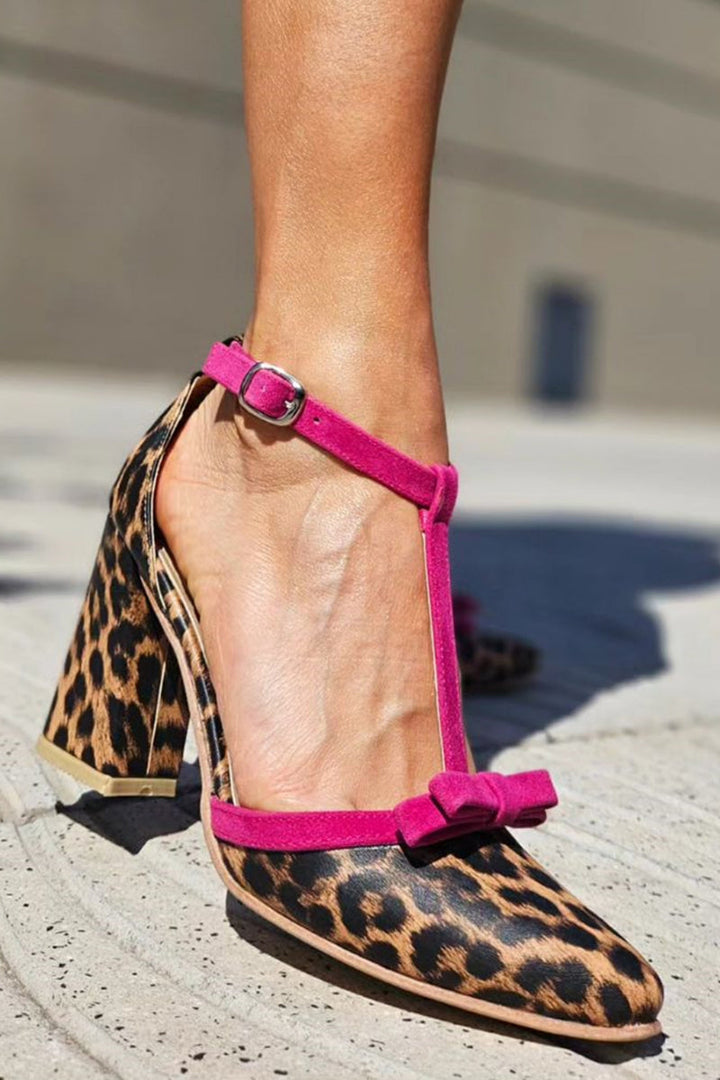 Beauu™ | Sandals with Green Leopard Print and Colourful Details