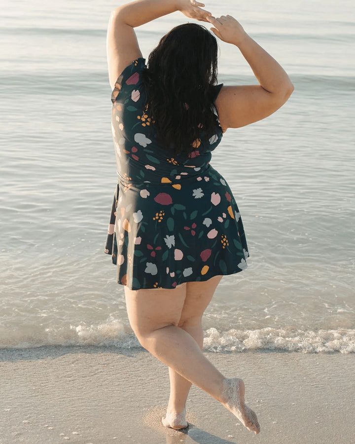 Tessa | Women's Swim Dress with Ruffles