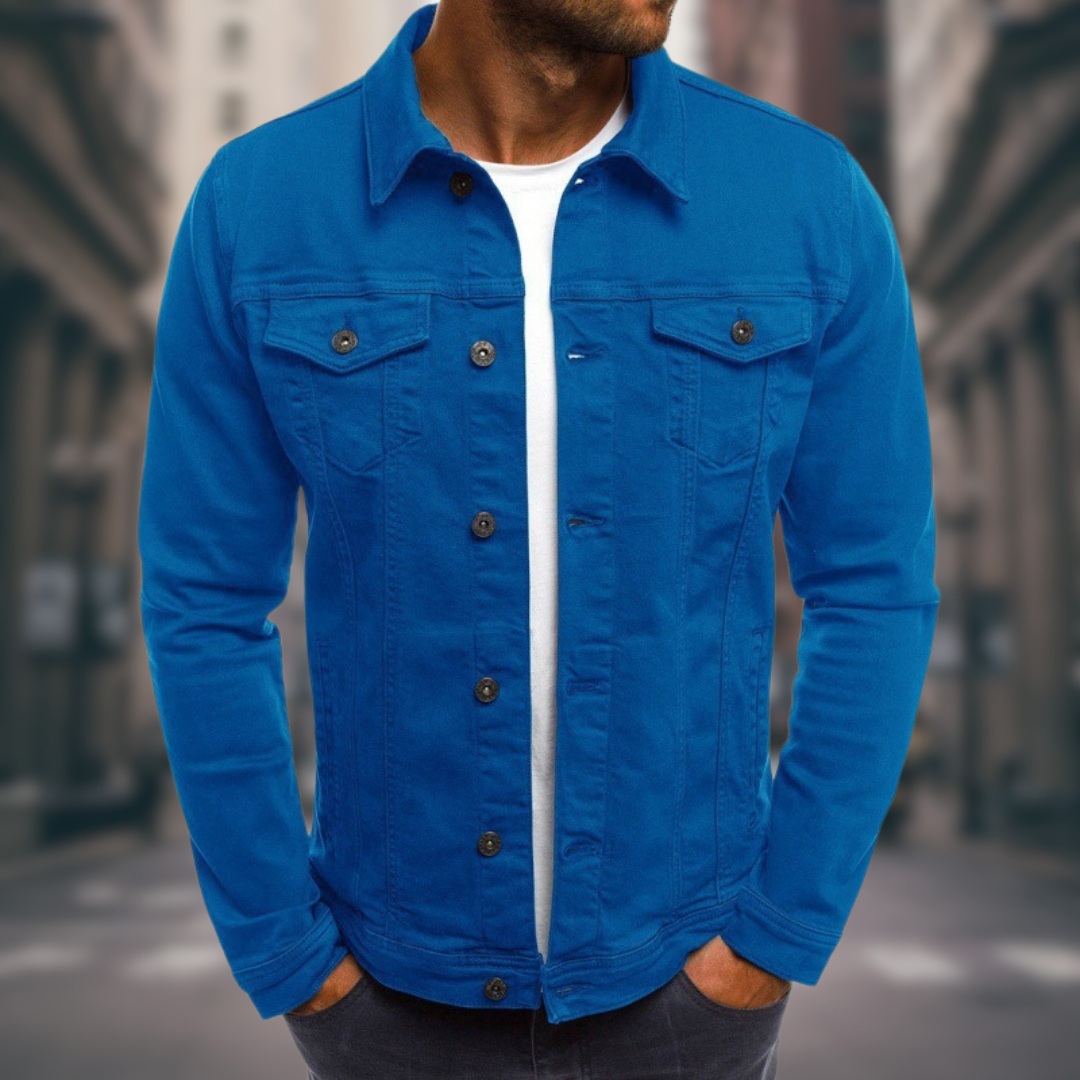 VERNANO | Denim Jacket with Sartorial Cut