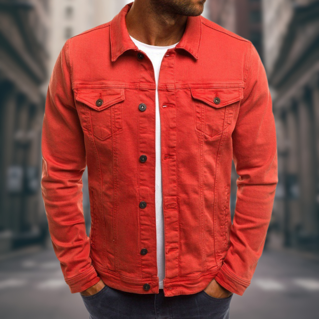 VERNANO | Denim Jacket with Sartorial Cut