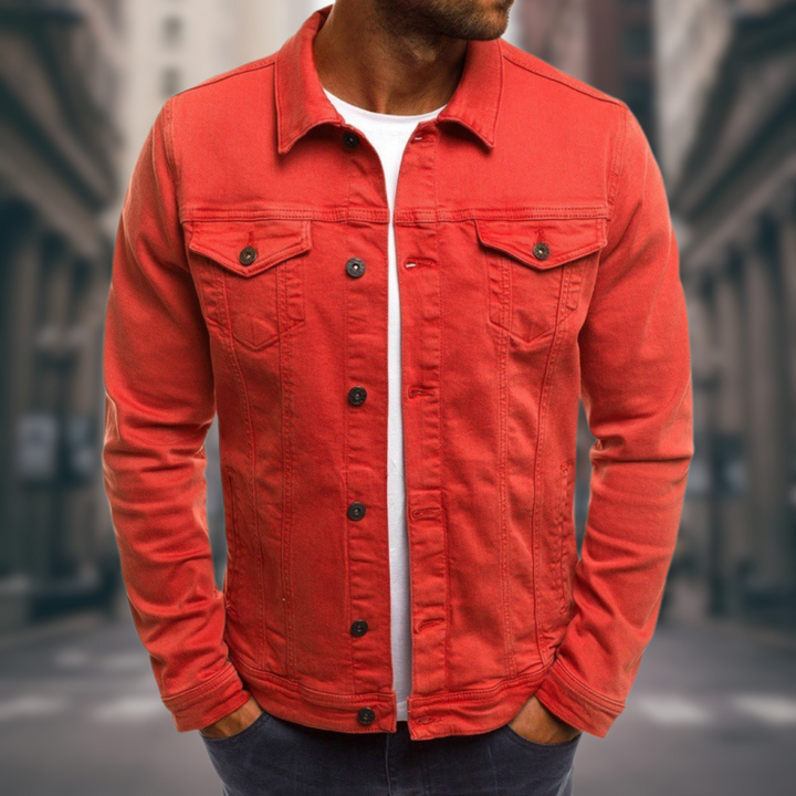 VERNANO | Denim Jacket with Sartorial Cut