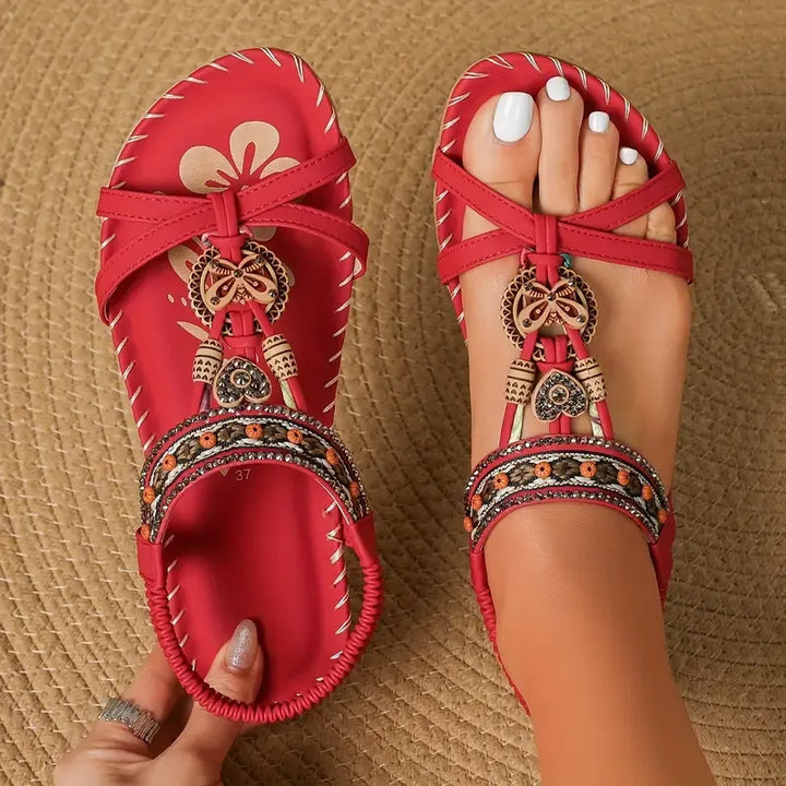 Colella | Elegant Rhinestone Butterfly Sandal
