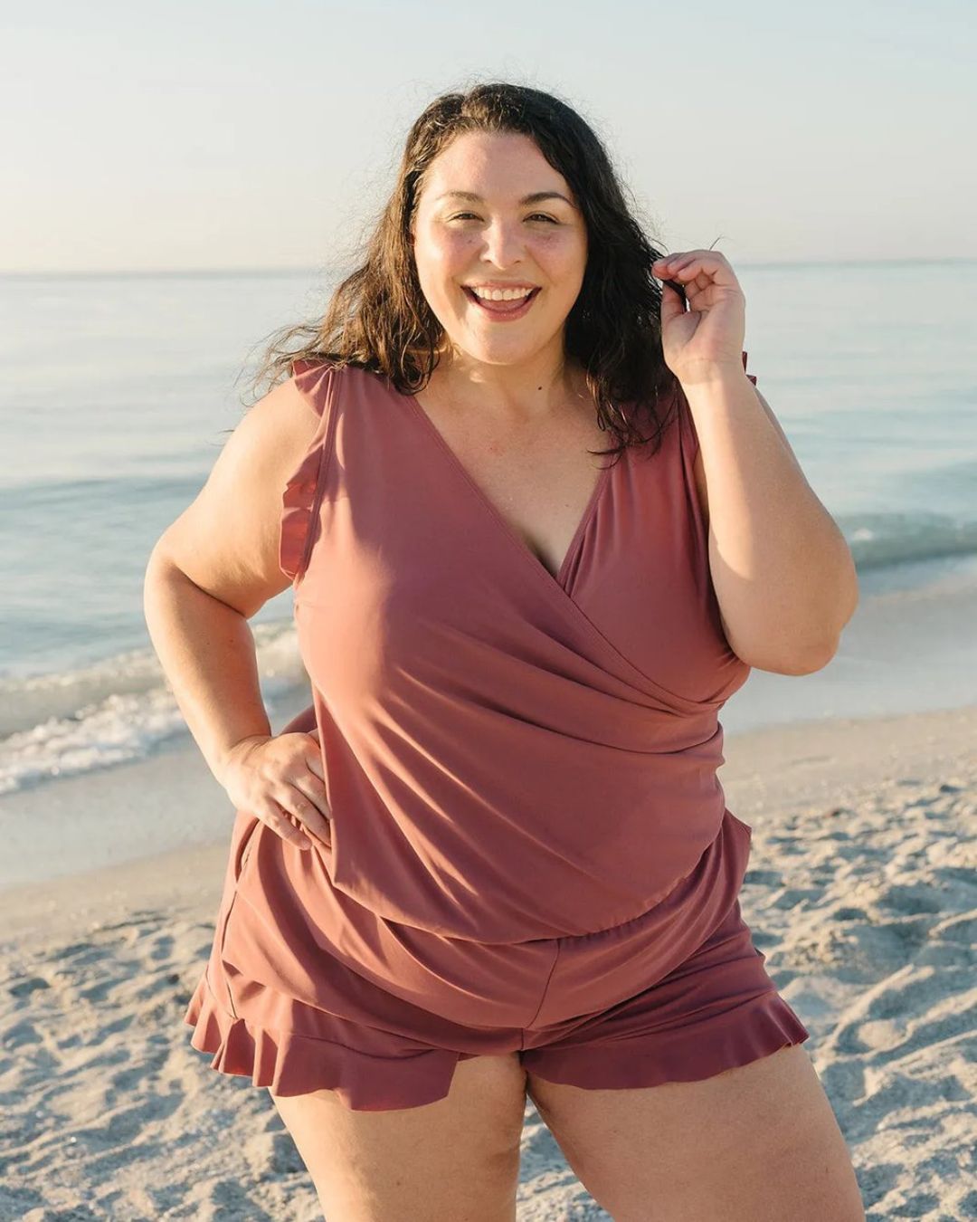 Tessa | Women's Swim Dress with Ruffles