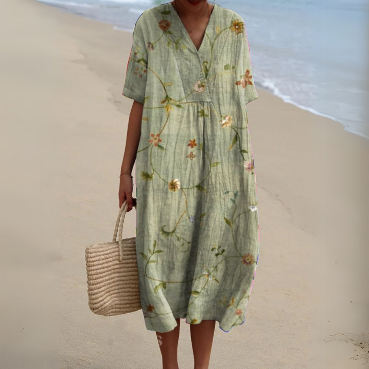 Nathalie - Elegant Floral Dress