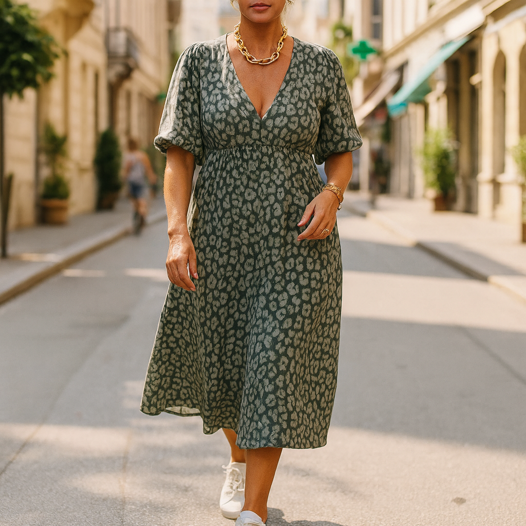 Amelia | V-Neck Summer Maxi Dress