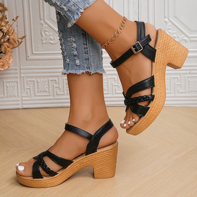 Michella | Stylish Sandals with Woven Straps