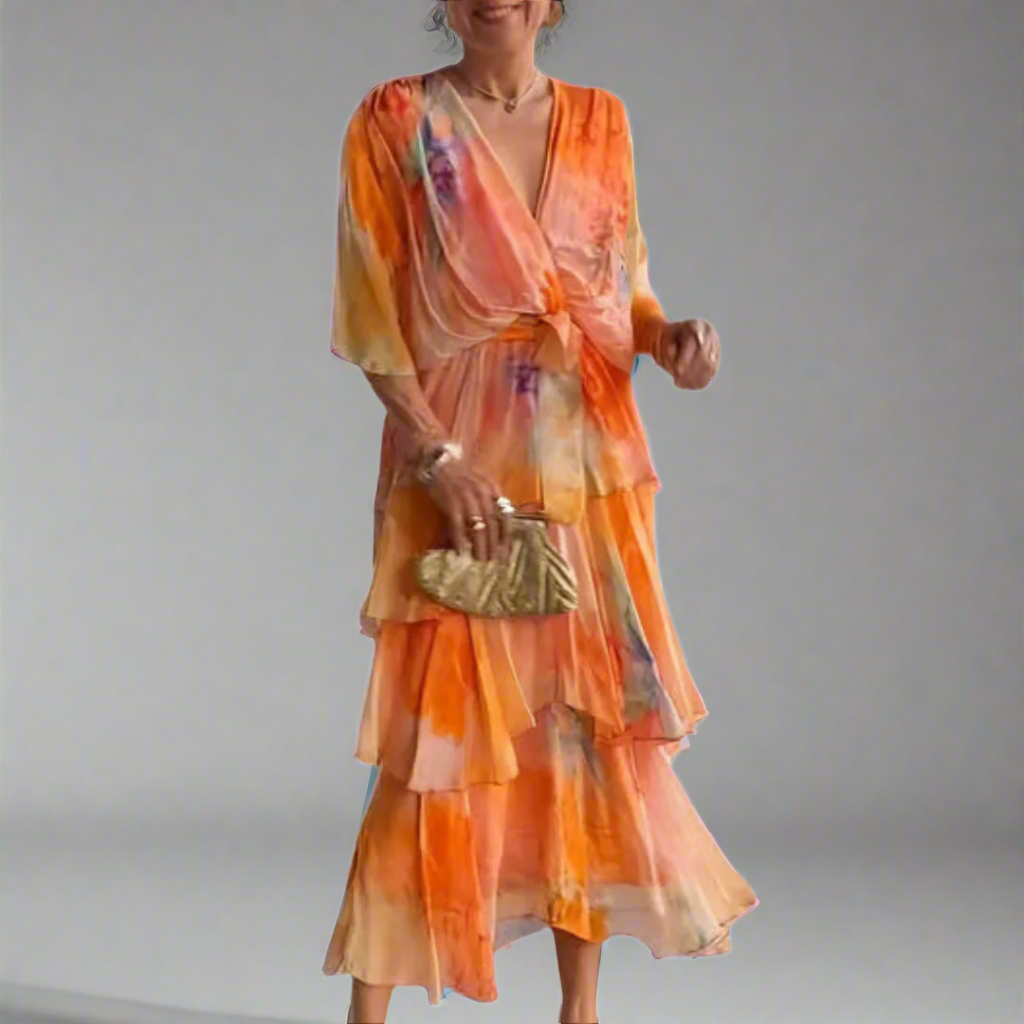 Lorelei | Elegant V-Neck Dress for Special Occasions