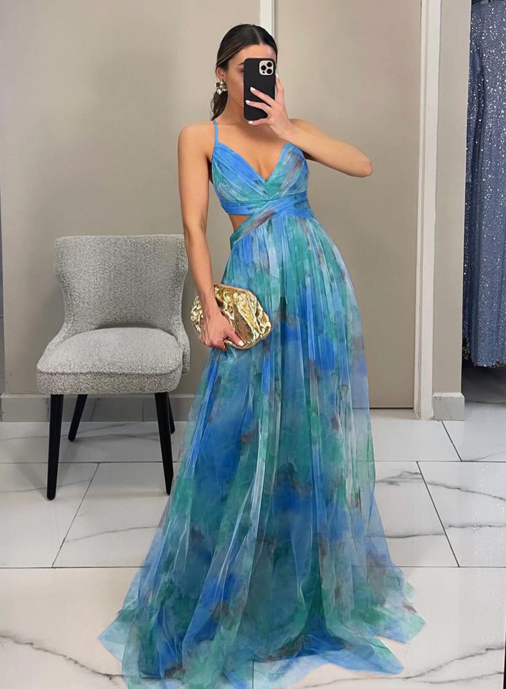 Giselle - Enchanting Maxi Dress with Floral Print