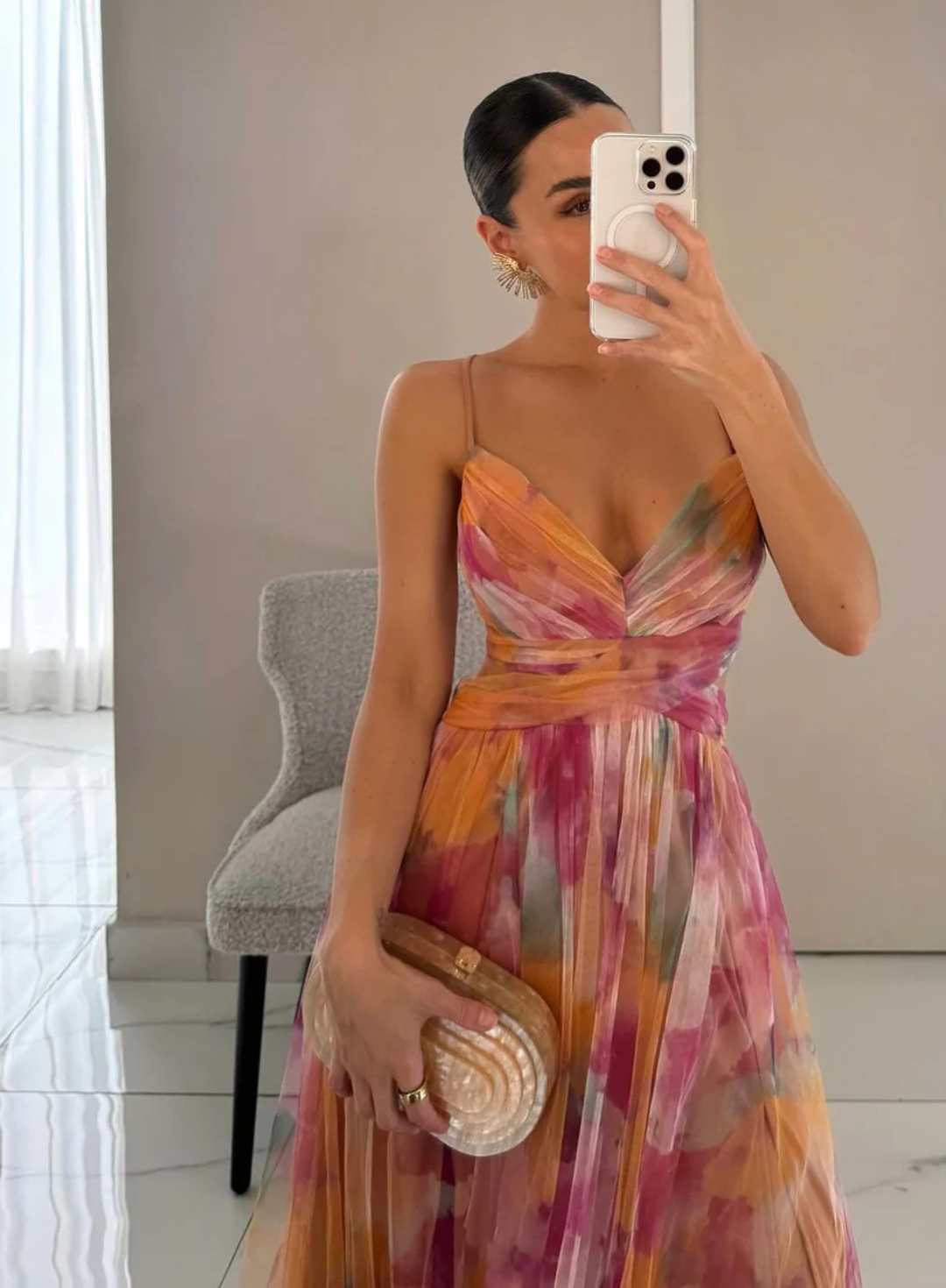Giselle - Enchanting Maxi Dress with Floral Print