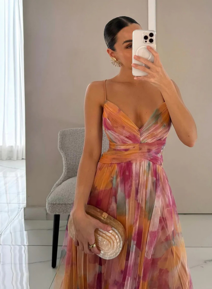 Giselle - Enchanting Maxi Dress with Floral Print