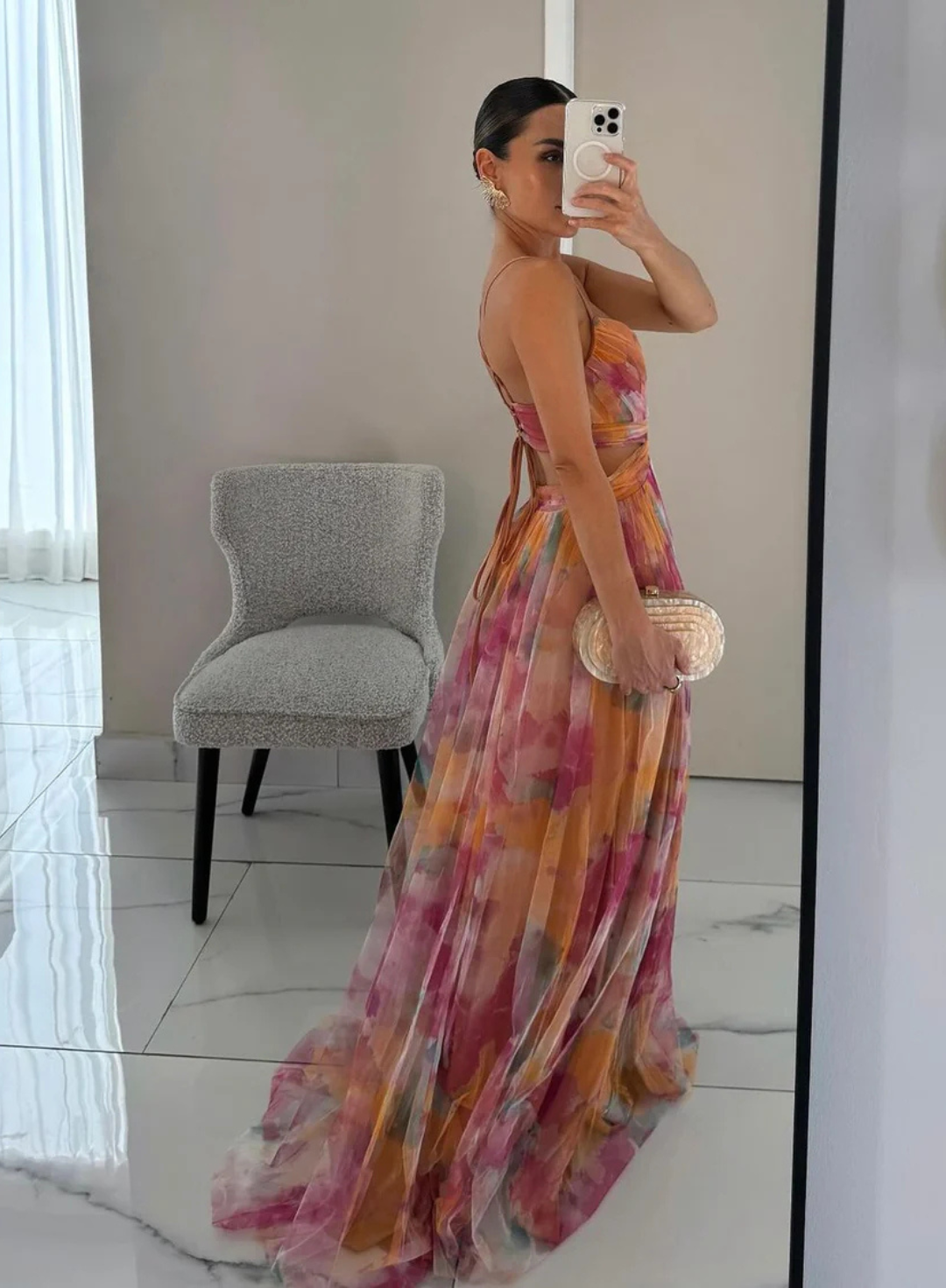 Giselle - Enchanting Maxi Dress with Floral Print