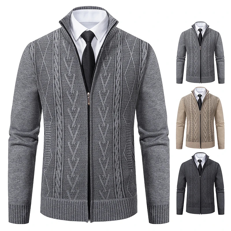 VALTREO | Warm Men's Cashmere Knit Jacket
