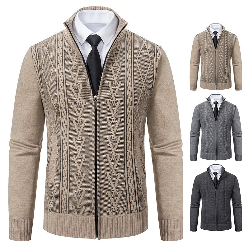VALTREO | Warm Men's Cashmere Knit Jacket