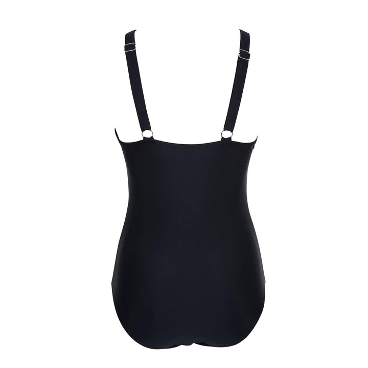 Jennie | Mesh-Detail Shaping Swim Bodysuit