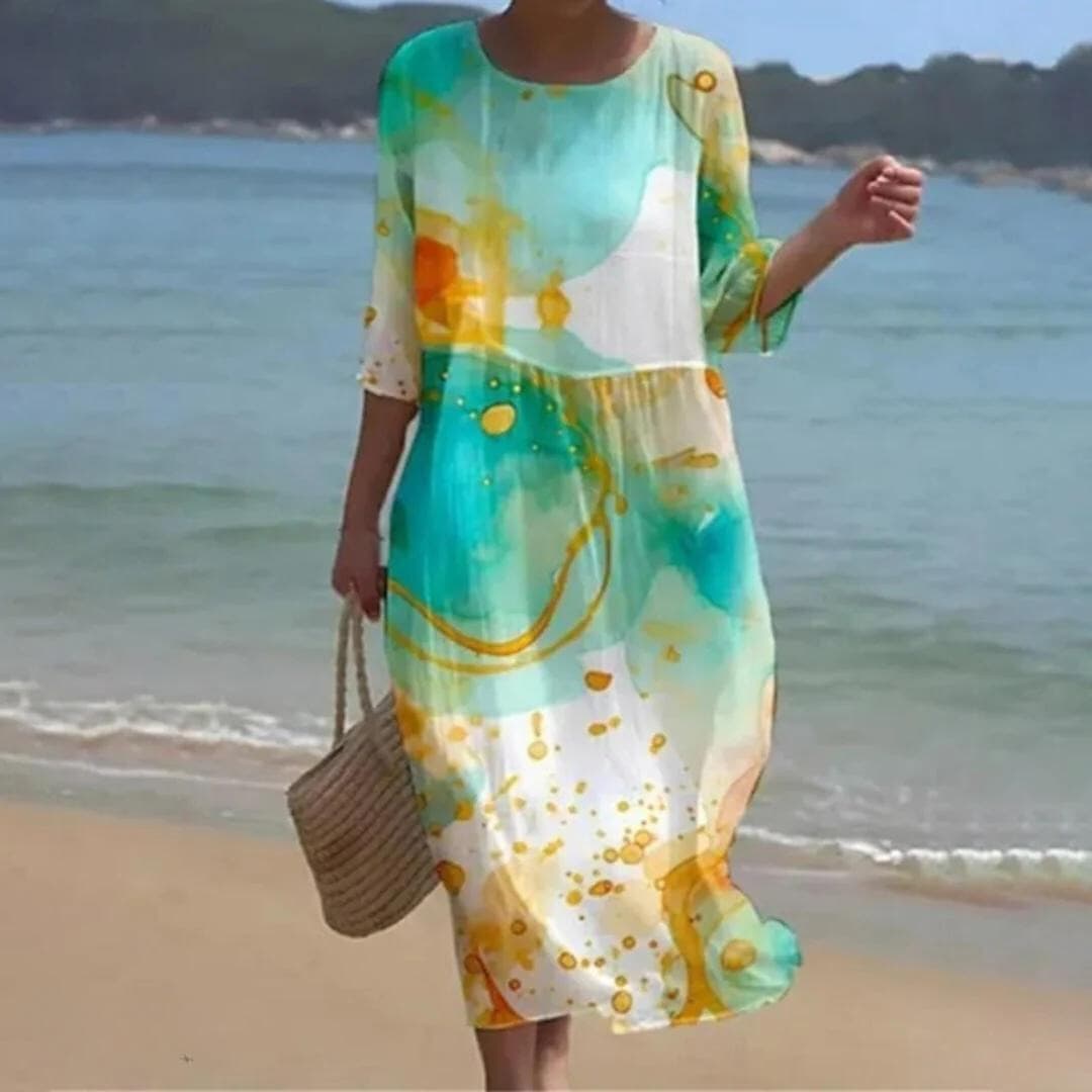 Simone - Elegant Floral Dress