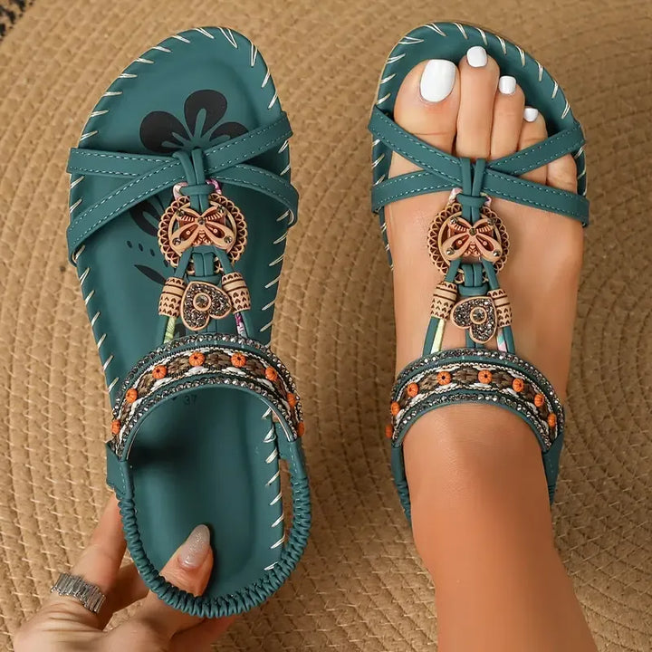 Colella | Elegant Rhinestone Butterfly Sandal