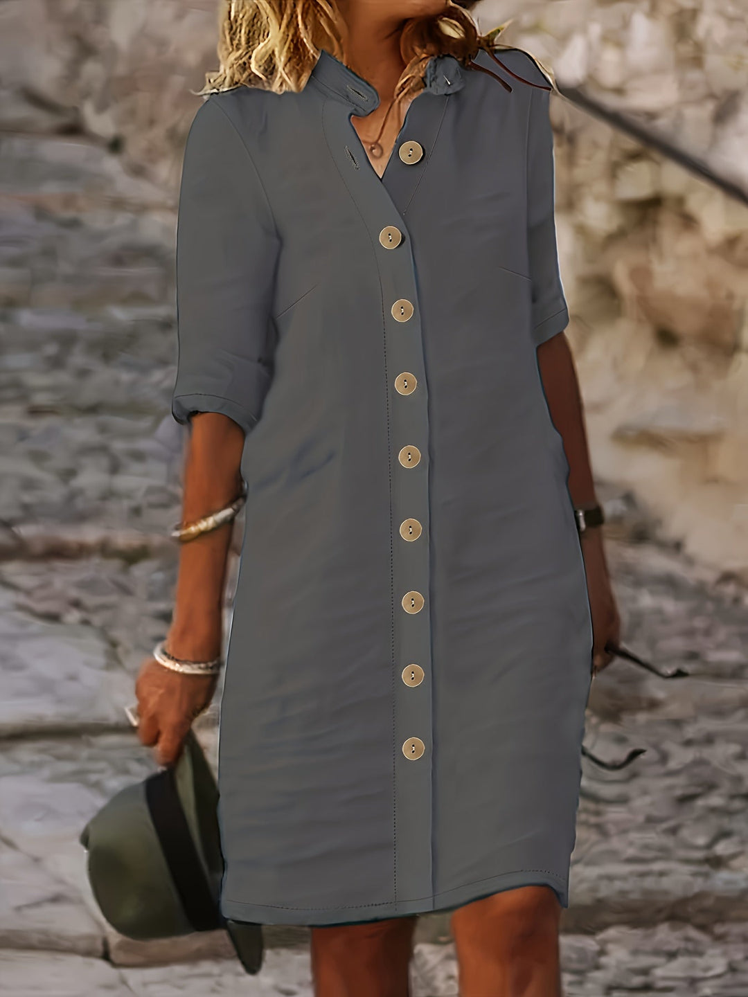 Adele – Button-Down Shirt Dress