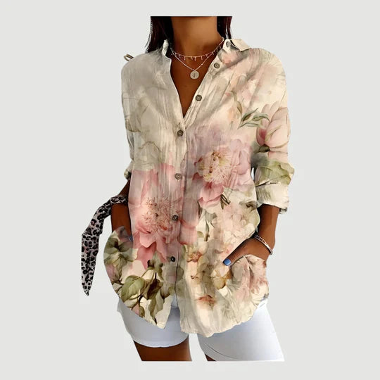 Amalie™ | Blouse with Colourful Design