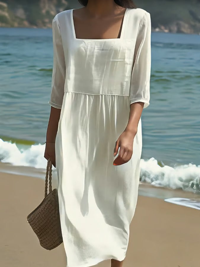 Vira – Dress with Square Neckline