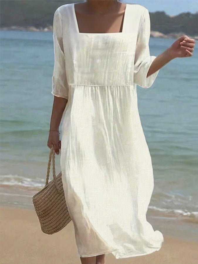 Vira – Dress with Square Neckline
